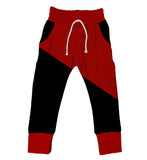 Black with red slash joggers (rep only)