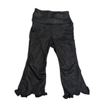 Black Shimmer Flare Pants