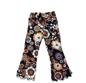 Fall Floral Flare Pants